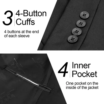 Men's Causal Blazer for Men black S