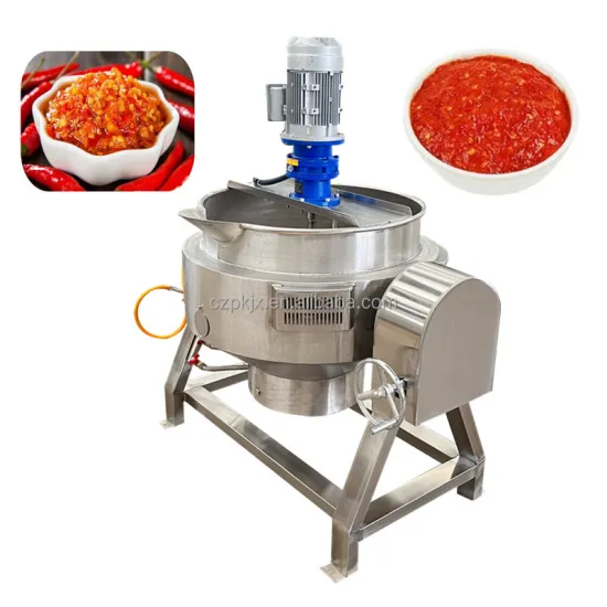 Automatic Gas Fired Mixer Jacket Cooking Pot for Chili Sauce