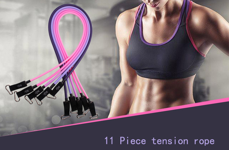 Treningstrening Tubes Øvelse 11pcs Resistance Band