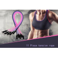 Treningstrening Tubes Øvelse 11pcs Resistance Band