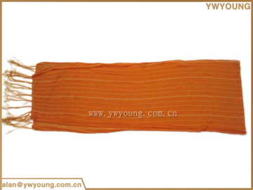 Latest design polyester orange scarf for spring