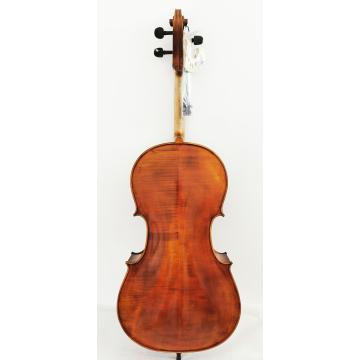 Glanzende afwerking massief houten cello