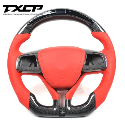 Custom Alcantara carbon fiber steering wheel Fit for Maserati Ghibli Levante quattroporte  racing wheel convertible