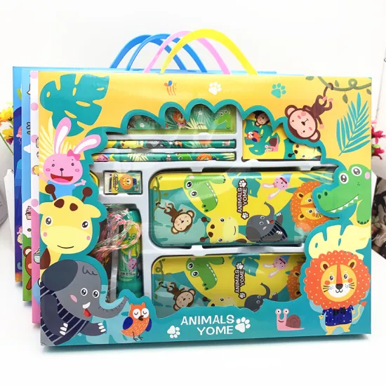 2024 Primary Student School Supplies: Complete 8pcs Stationery Set Gift Box for Kids Stationary Items
