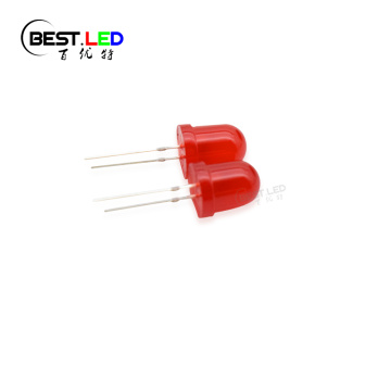Сверхяркие 8-миллиметровые красные светодиоды с диффузным красным светом