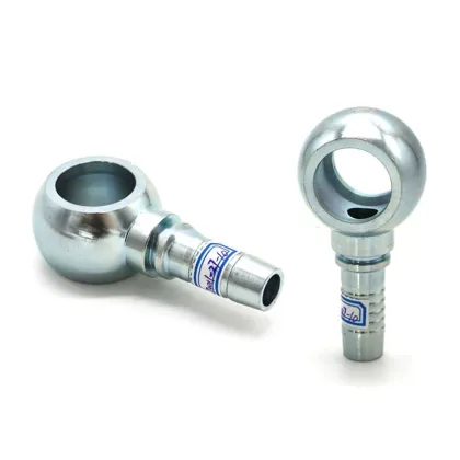 Carbon Steel Hydraulic Pump Parts Mining Pipe Fitting Hose Nipple Banjo Oil Pipe Fitting