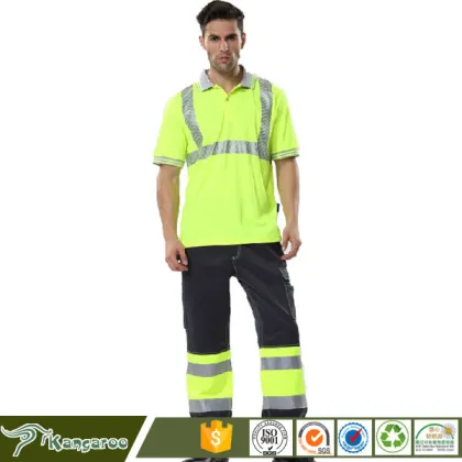 Insulation Reflective Strips Reflective Polo Shirt Clothes