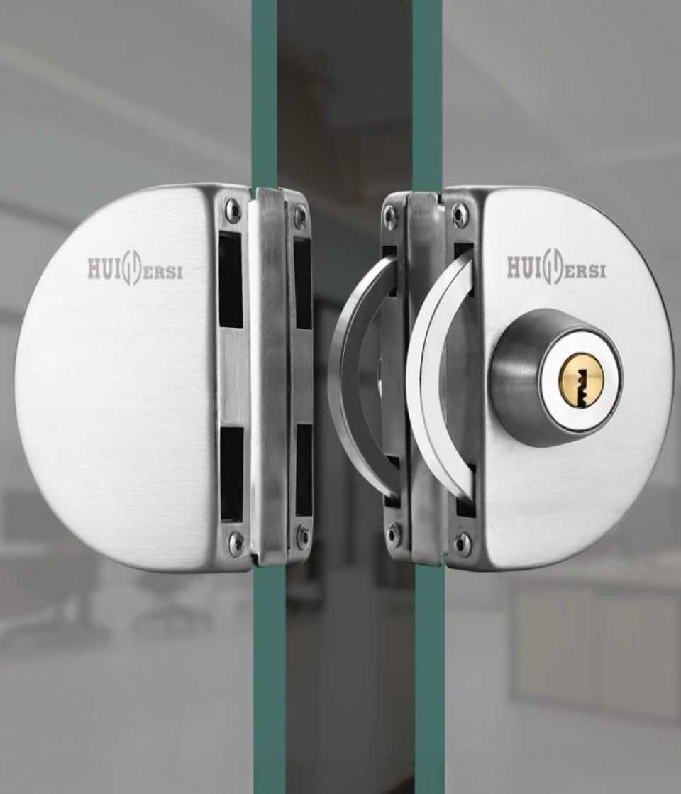 Glass door lock