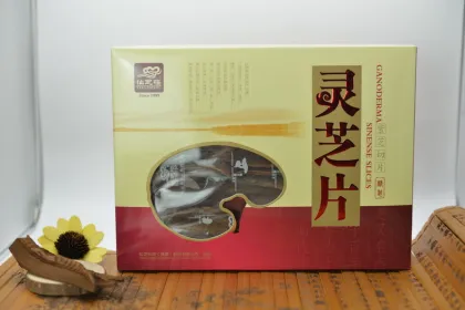 Natural organic lingzhi mushroom ganoderma lucidum slice