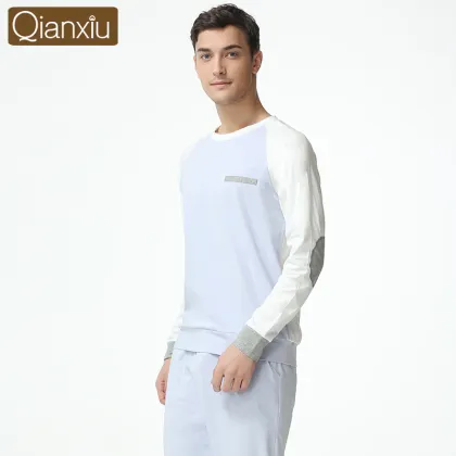 Qianxiu Low Price Cotton Couple Nightgown