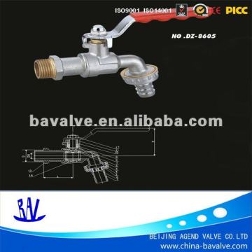 china water brass ball bibcock/brass water ball valve/brass valve