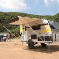 RV Manuale retrattile trailer di tenda da sole Patio Black Fade