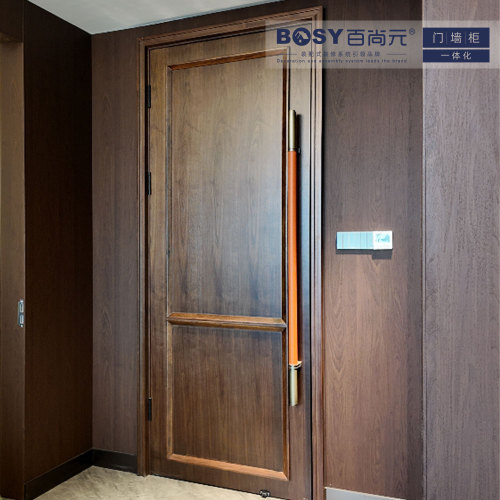 Gaya Minimalis Pintu Warna Sama