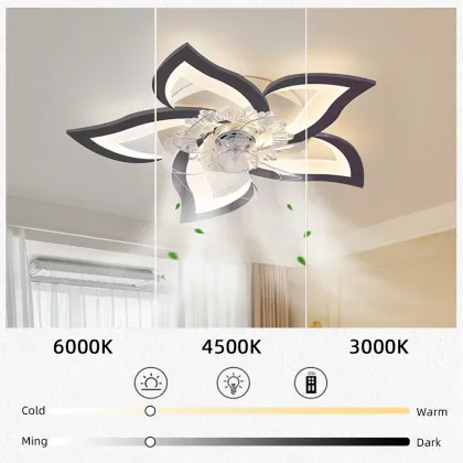 Copper Ceiling Fan with Lighting and Remote Control