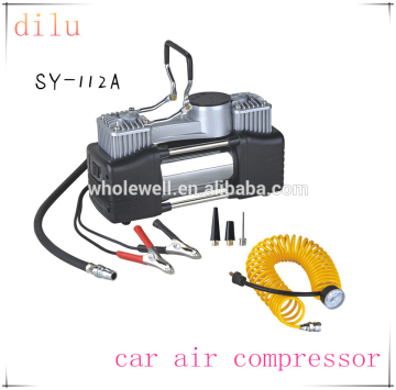 Car air compressor, 12v heavy duty air compressor, 150 psi air pump, 65L/min air inflator, 2*cylinders air compressor