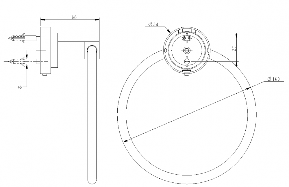 bath towel ring