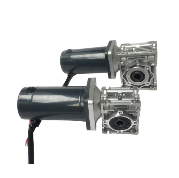 100Nm RV Worm Geared Double Shaft 24V DC Motor 550W with Encoder - In Stock