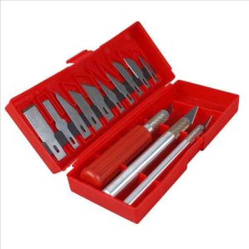 16PC Burin Set with Plastic Handle