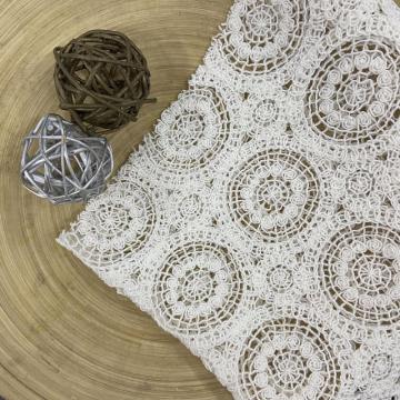Solid Jacquard/ Guipure Chemical Lace Embroidery Fabric
