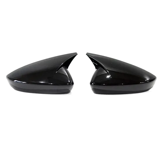 Gloss Black Ox Horn Rearview Mirror Cover for Mazda3 AXELA 2020-2022