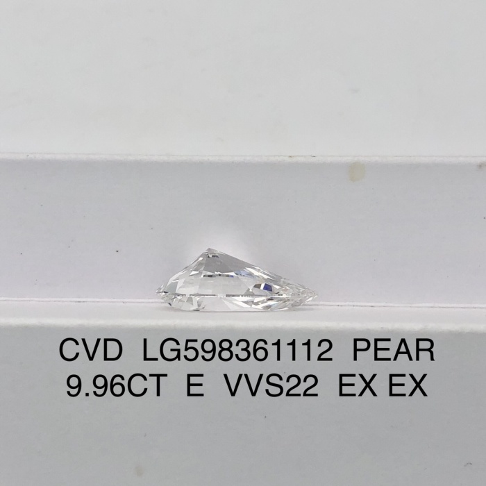 IGI ラボ グロウン ダイヤモンド ペア 9.96ct EVVS2