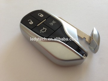 High Quality Maserati key for 4 button smart keyless entry remote key blank