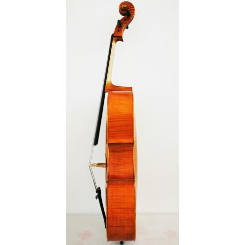 Handgemachtes antikes professionelles Cello aus geflammtem Ahorn