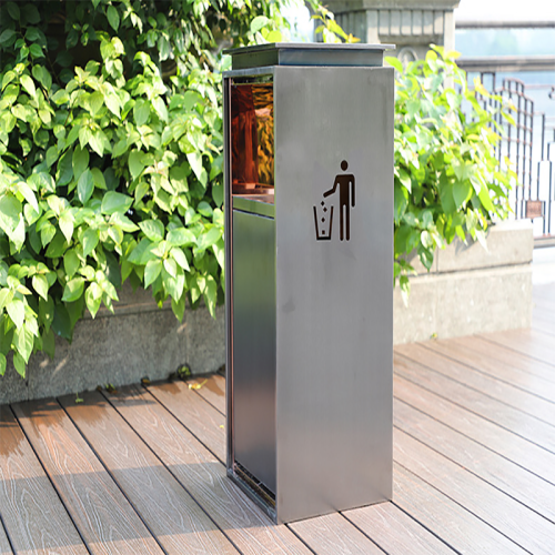 Outdoor Stainless Steel Hotel Mall Trash Can