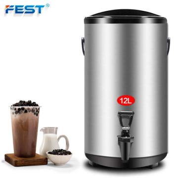 Electric Milk Tea Dispenser 8L 10L 12L Insulated Beverage Drum