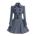 Swing Double Putted Robes Outwear Coat