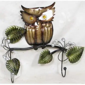 wall art decor hooks with owl