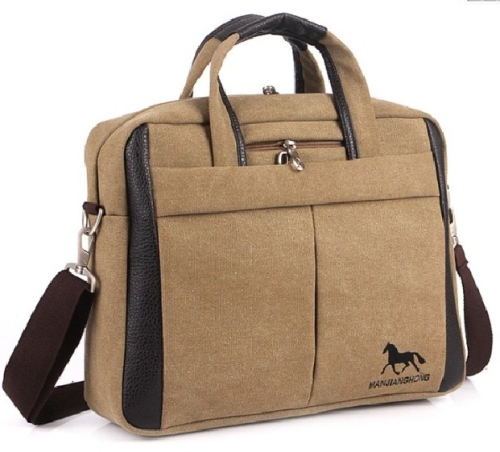 Canvas Cotton Sling Shoulder Notebook Laptop Computer Bag