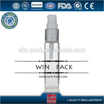 clear essential oil bottle with shiny silver ring