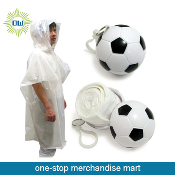 PVC disposable Football raincoat