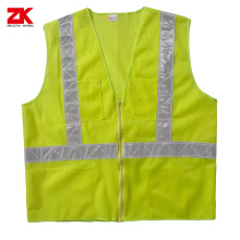 Cheap High visibility reflective security jacket