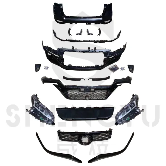 Body Kit with Front and Rear Bumper, Grille, and Headlights for Fortuner 2014-2020 Upgrade to 2021