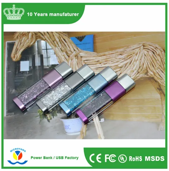 4GB 8GB 16GB 32G New crystal USB 2.0 Memory Stick Flash pen Drive