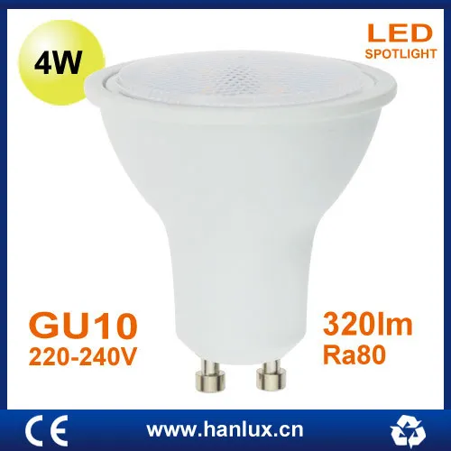 GU10 4W Plastic LED bulb