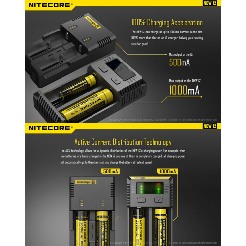 2017 100% original Nitecore I2 on sale