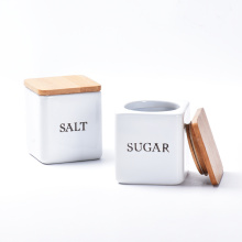 Wholesale Glazed Kitchen Sugar Ceramic Canister Set