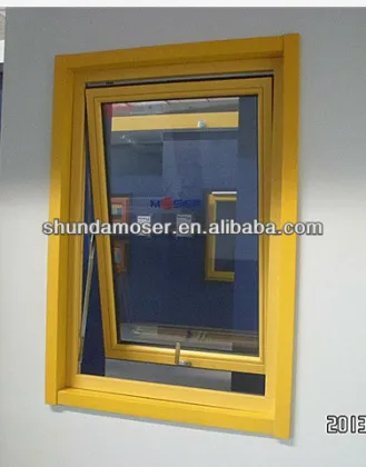 Moser German style solid wood awing window-double glazed window