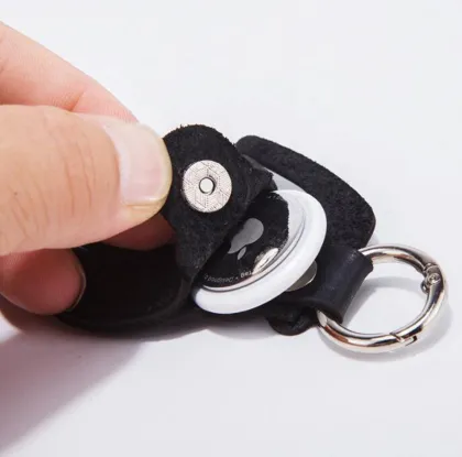 Genuine Leather Case for Airtag - Anti-Lost Device Tracker