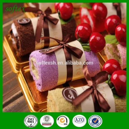 Promotional gifts Swiss roll cake towel promotional gifts towel cake