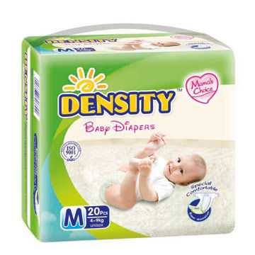 Soft Cotton Surface/Breathable Baby Diapers with Highly Absorbent SAP Paper, Hook-and-loop Tape