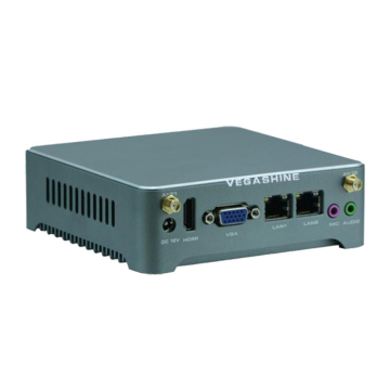 Haswell-U I3-4005u / 4010u Dual LAN Fanless Nano PC Mini Box Computer with COM