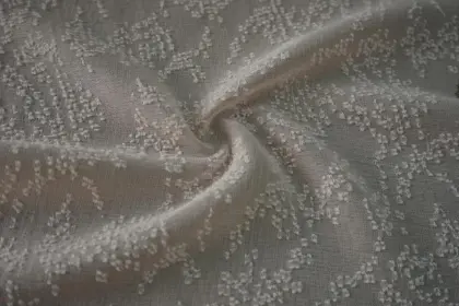 Polyester Sky Star Clip Jacquard Dyed Chiffon Fabric