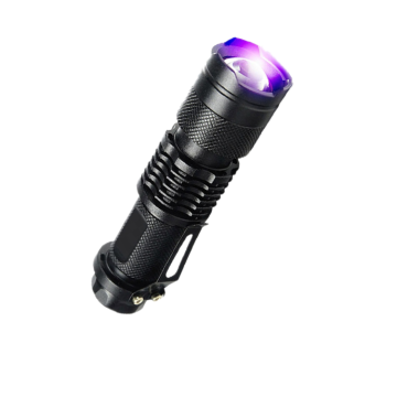 Factory Sale: 365nm Rechargeable UV Flashlight with Logo Design, Clip, and Zoom Functionality