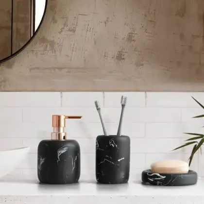 Marble resin bathroom four-piece creative home wash set