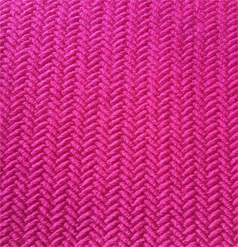 Knitted herringbone wool polyester fabric for garment