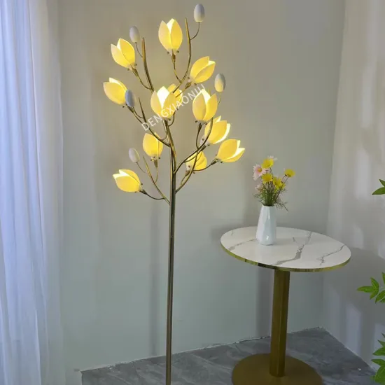 Post-modern Flower Leaf Floor Lamp for Bedroom Decoration